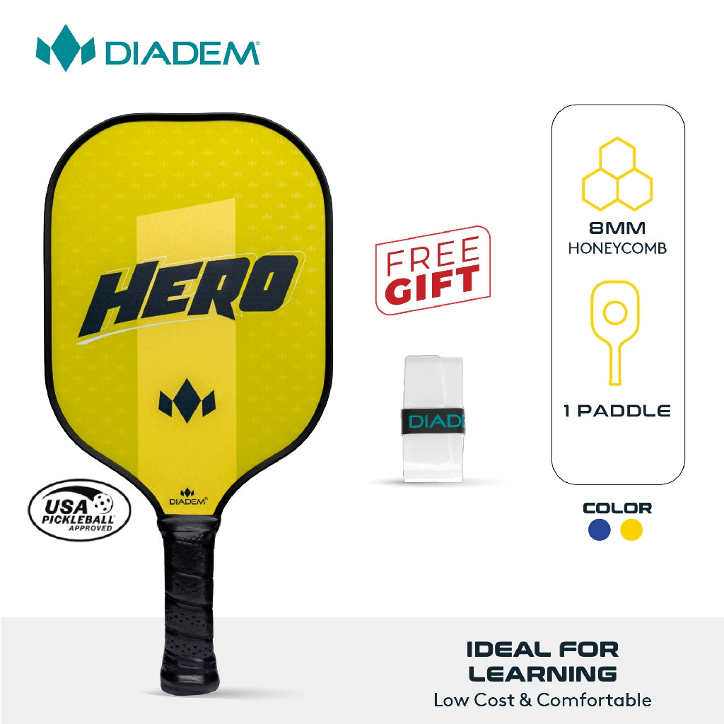 DIADEM HERO PICKLEBALL PADDLE - USAP CERTIFIED / DIADEM HERO PEDAL PICKLEBALL