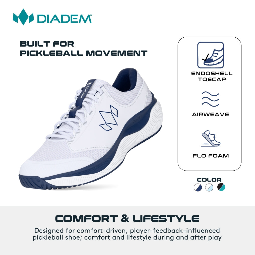 DIADEM MEN's COURT FLO HARD COURT PICKLEBALL SHOE | COMFORT FOCUSED