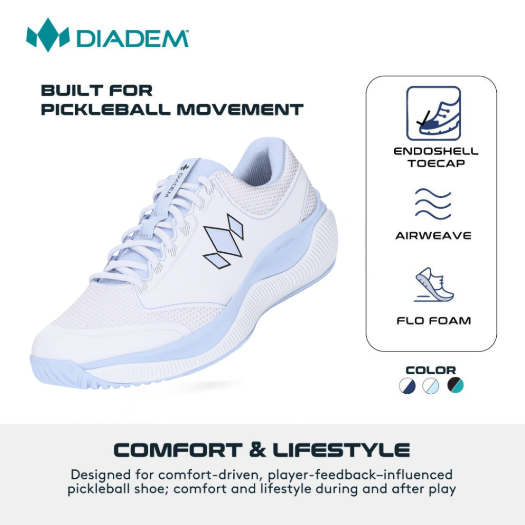 DIADEM WOMEN's COURT FLO HARD COURT PICKLEBALL SHOE | COMFORT FOCUSED